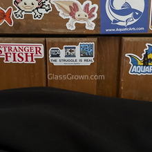 Load image into Gallery viewer, Fish Tank Struggles Decal Sticker-Decorative Stickers-Glass Grown-Glass Grown Aquatics-Aquarium live fish plants, decor