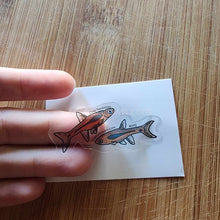 Load image into Gallery viewer, Pick your own nano fish sticker-Decorative Stickers-Glass Grown-Celestial Pearl Danio #026-Glass Grown Aquatics-Aquarium live fish plants, decor