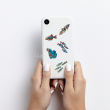 Load image into Gallery viewer, Mystery Nano Fish Stickers 5 pack-Decorative Stickers-Glass Grown-5x-Glass Grown Aquatics-Aquarium live fish plants, decor