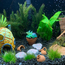 Load image into Gallery viewer, Tiny Succulent Rock Decor-Aquarium Decor-Glass Grown-Glass Grown Aquatics-Aquarium live fish plants, decor