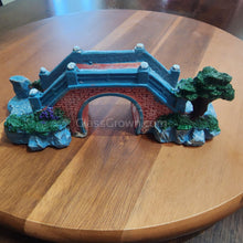 Load image into Gallery viewer, Blue Bridge Resin Decoration-Aquarium Decor-Glass Grown Aquatics-Glass Grown Aquatics-Aquarium live fish plants, decor