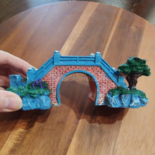 Load image into Gallery viewer, Blue Bridge Resin Decoration-Aquarium Decor-Glass Grown Aquatics-Glass Grown Aquatics-Aquarium live fish plants, decor