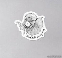 Load image into Gallery viewer, Beach Betta Money Decal Sticker-Decorative Stickers-Glass Grown-Glass Grown Aquatics-Aquarium live fish plants, decor