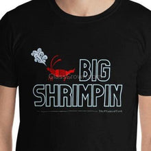 Load image into Gallery viewer, Big Shrimpin' T-Shirt-Shirts & Tops-Glass Grown Aquatics-Black-S-Glass Grown Aquatics-Aquarium live fish plants, decor