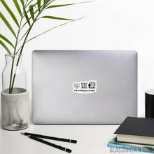 Load image into Gallery viewer, Fish Tank Struggles Decal Sticker-Decorative Stickers-Glass Grown-Glass Grown Aquatics-Aquarium live fish plants, decor