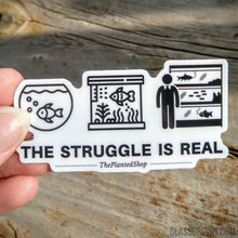 Load image into Gallery viewer, Fish Tank Struggles Decal Sticker-Decorative Stickers-Glass Grown-Glass Grown Aquatics-Aquarium live fish plants, decor