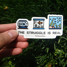 Load image into Gallery viewer, The Struggle is Real T-Shirt-Shirts & Tops-Glass Grown Aquatics-Sport Grey-S-Glass Grown Aquatics-Aquarium live fish plants, decor