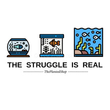Load image into Gallery viewer, The Struggle is Real T-Shirt-Shirts & Tops-Glass Grown Aquatics-Sport Grey-S-Glass Grown Aquatics-Aquarium live fish plants, decor