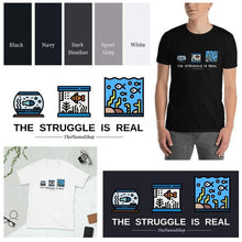 Load image into Gallery viewer, The Struggle is Real T-Shirt-Shirts & Tops-Glass Grown Aquatics-Black-S-Glass Grown Aquatics-Aquarium live fish plants, decor