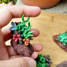Load image into Gallery viewer, Tiny Succulent Lava Rock Decor-Aquarium Decor-Glass Grown-Glass Grown Aquatics-Aquarium live fish plants, decor