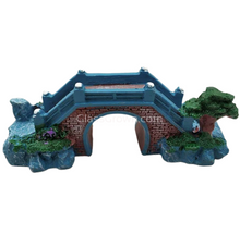 Load image into Gallery viewer, Blue Bridge Resin Decoration-Aquarium Decor-Glass Grown Aquatics-Glass Grown Aquatics-Aquarium live fish plants, decor