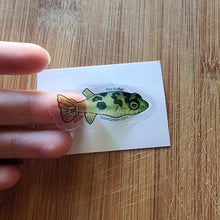 Load image into Gallery viewer, Pick your own nano fish sticker-Decorative Stickers-Glass Grown-Pea Puffer #040-Glass Grown Aquatics-Aquarium live fish plants, decor
