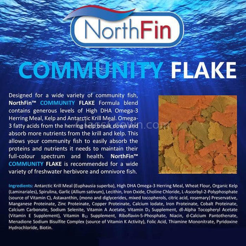 Northfin Community Flake Fish Food 65g-Fish Food-Glass Grown Aquatics-Glass Grown Aquatics-Aquarium live fish plants, decor