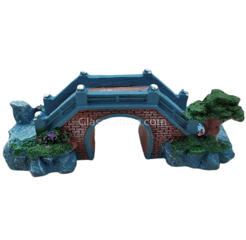 Blue Bridge Resin Decoration-Aquarium Decor-Glass Grown Aquatics-Glass Grown Aquatics-Aquarium live fish plants, decor